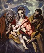El Greco The Holy Family iwth St Anne Sweden oil painting artist